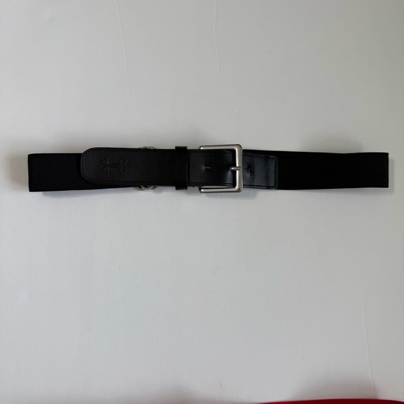 Unisex Under Armour black Leather and elastic baseball belt - Picture 1 of 7